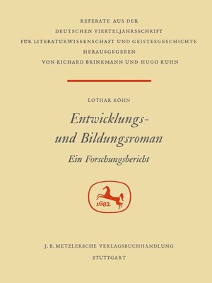 cover image of Entwicklungs- und Bildungsroman